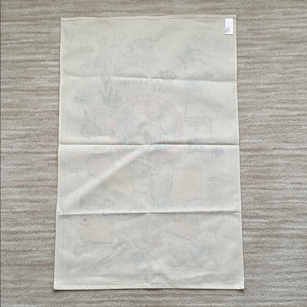 NWOT Torchons & Bouchons Tea Towel Cheese Party 19 x 28.5 inches French